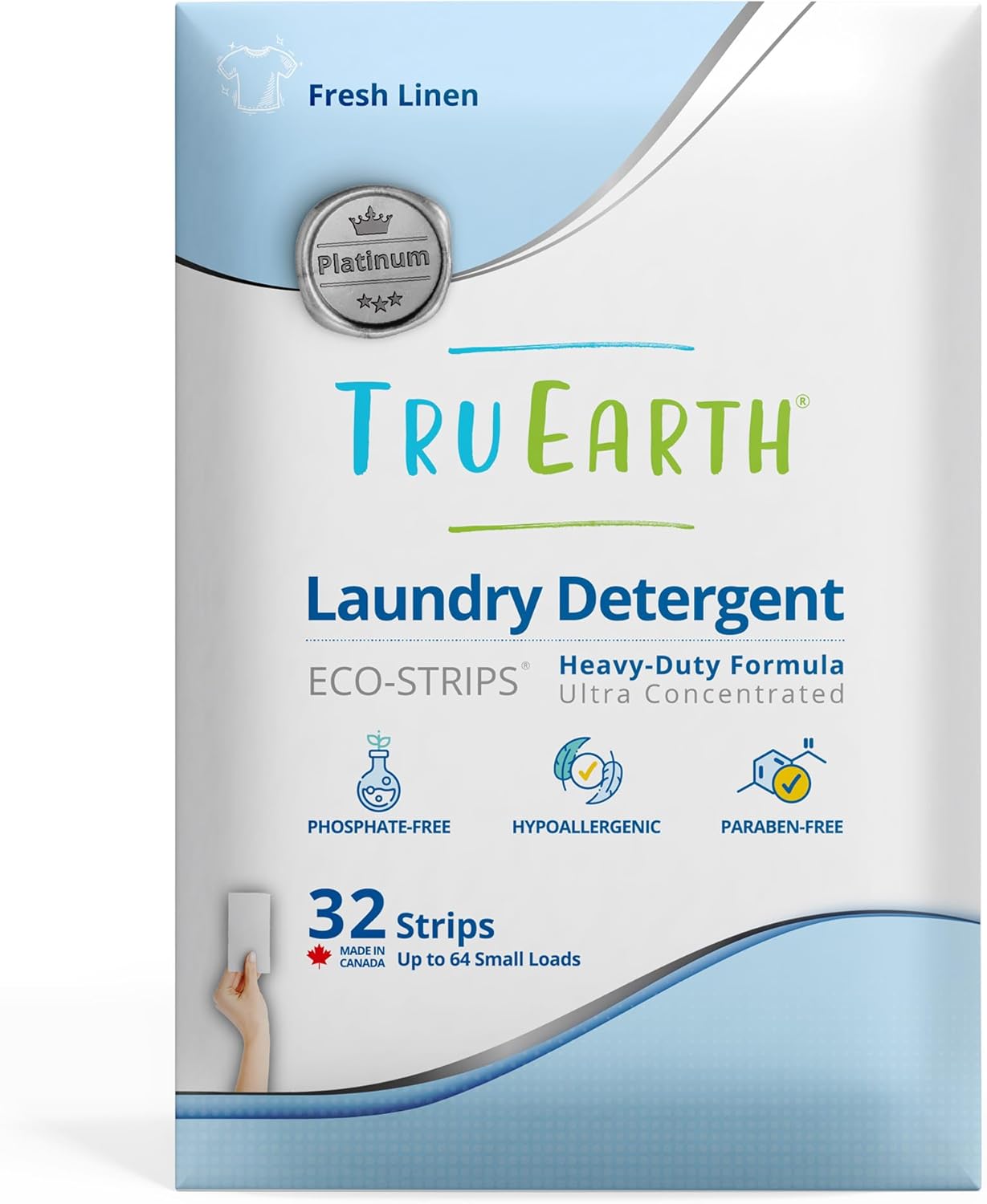 Tru Earth Toilet Bowl Cleaner Eco-Strips | Plastic Jug-Free, Septic-Safe Cleaning Strips | Easy to Use | 24 Strips